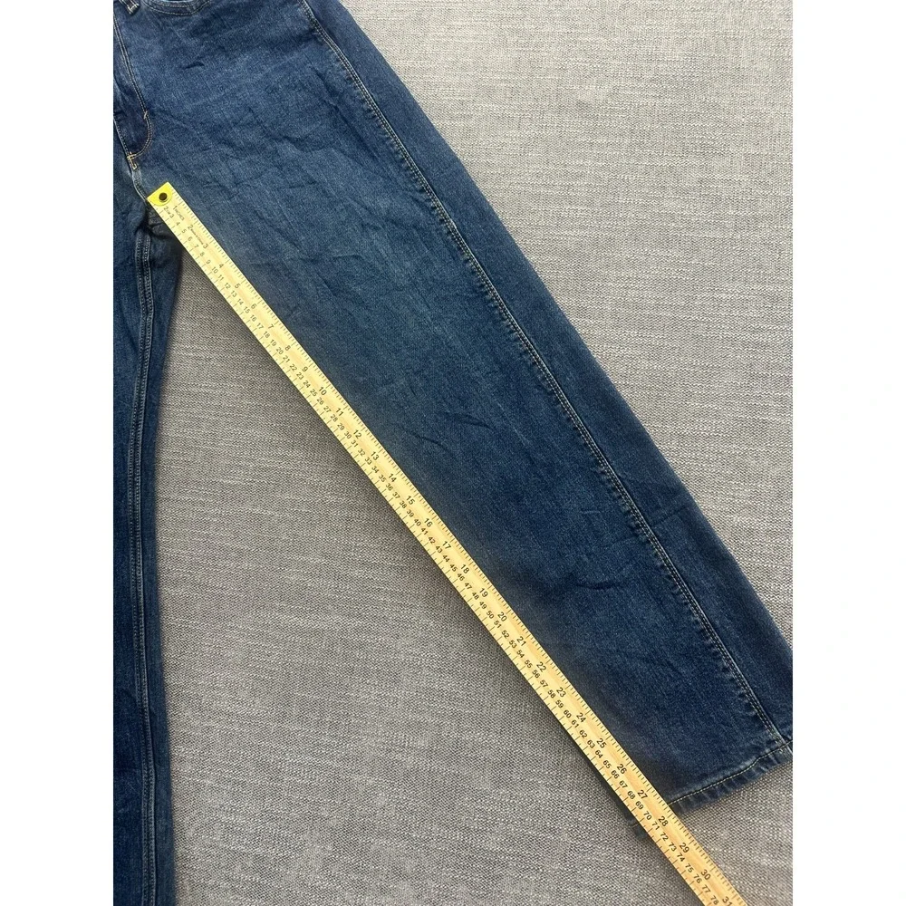 Wrangler Jeans Men 32x30 Blue Denim Medium Wash Regular Fit Stretch Straight Leg